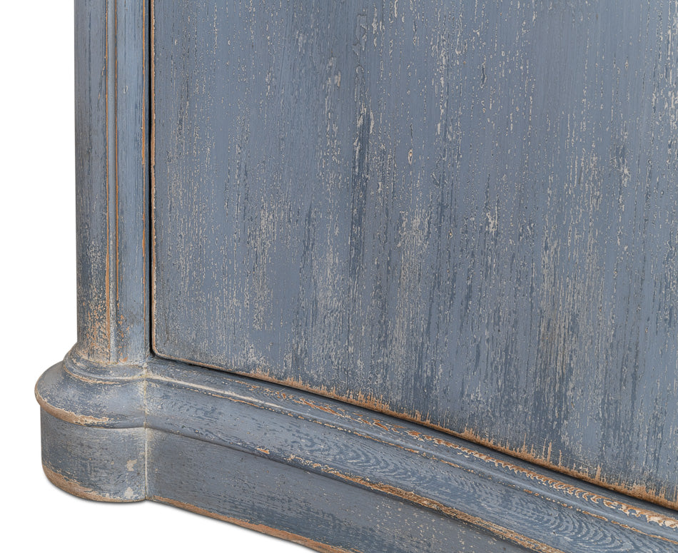 American Home Furniture | Sarreid - Columns Bowfront Sideboard - Blue