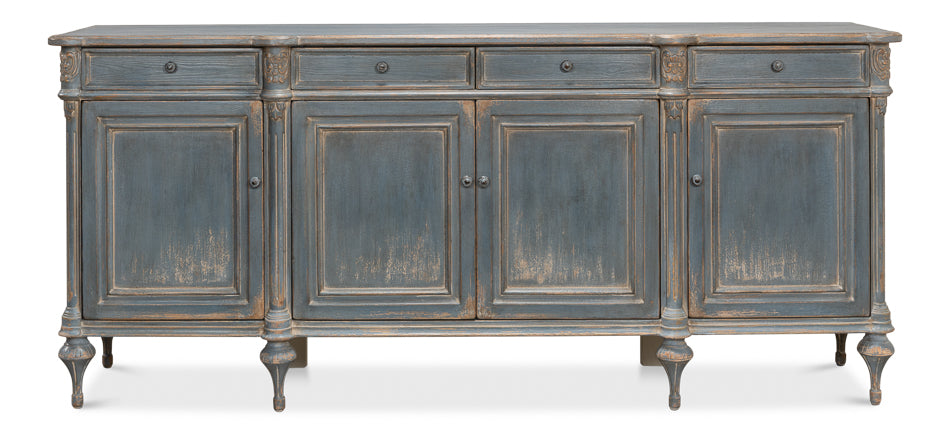 American Home Furniture | Sarreid - Lilac Sideboard - Blue Finish