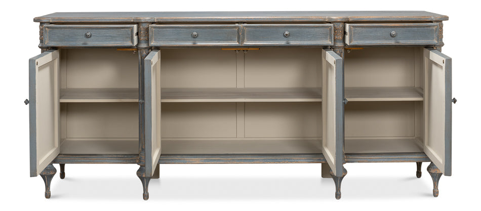 American Home Furniture | Sarreid - Lilac Sideboard - Blue Finish