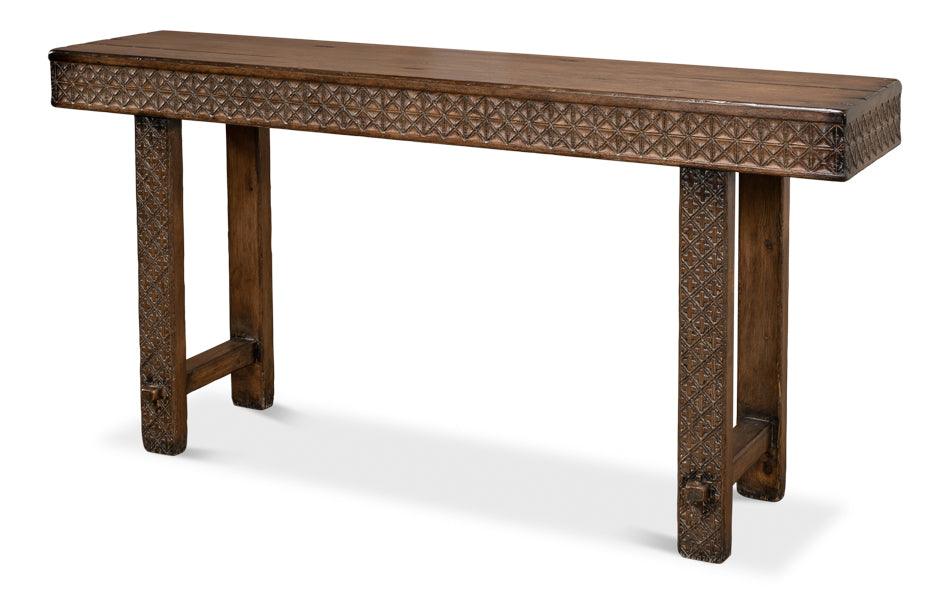 Sarreid Honeycomb & Cross Console Table CONSOLE TABLES