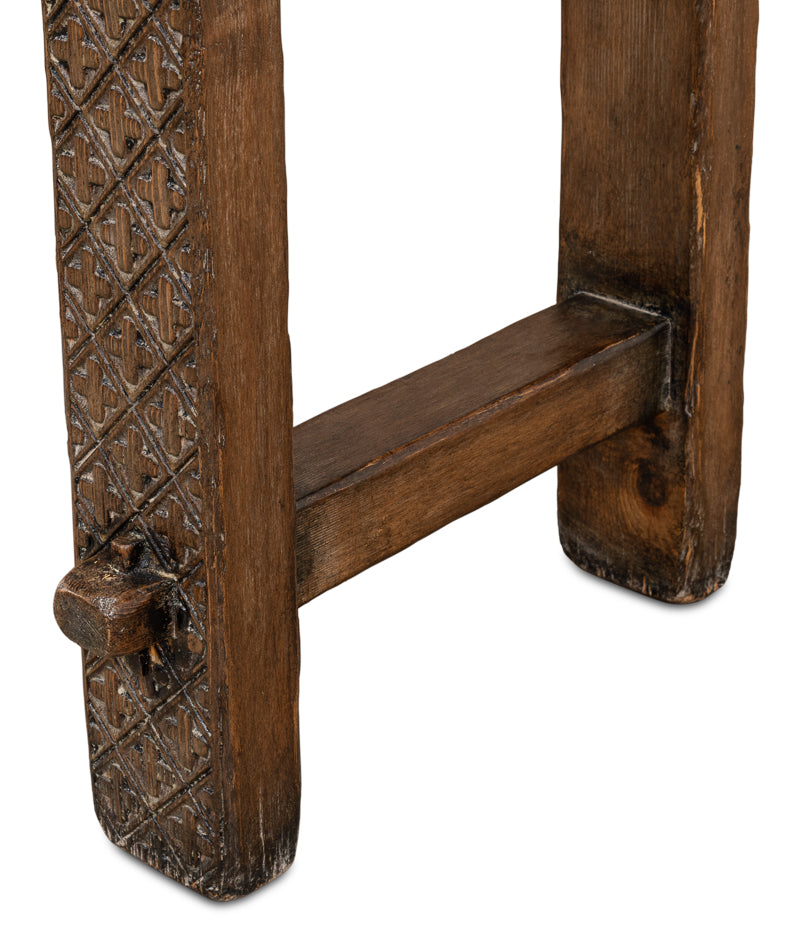 American Home Furniture | Sarreid - Honeycomb & Cross Console Table