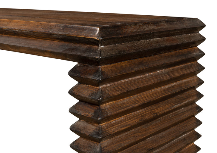 American Home Furniture | Sarreid - Stacked Console Table