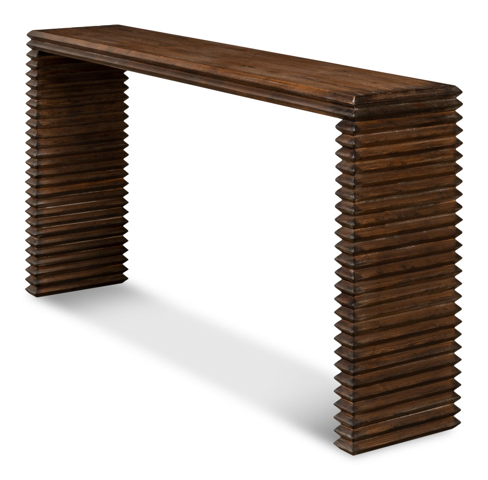 American Home Furniture | Sarreid - Stacked Console Table