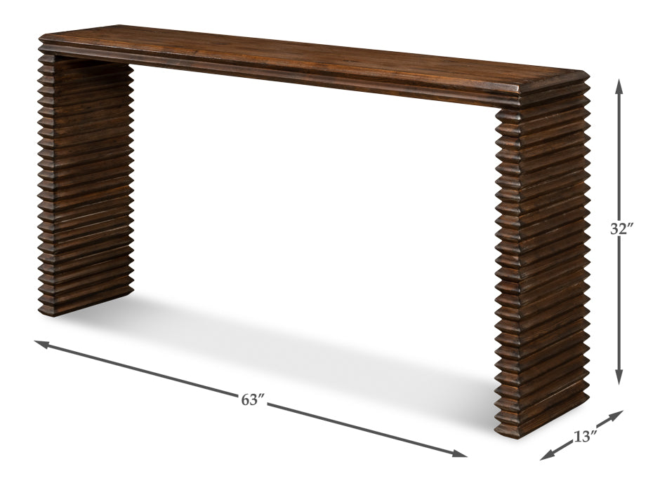 American Home Furniture | Sarreid - Stacked Console Table