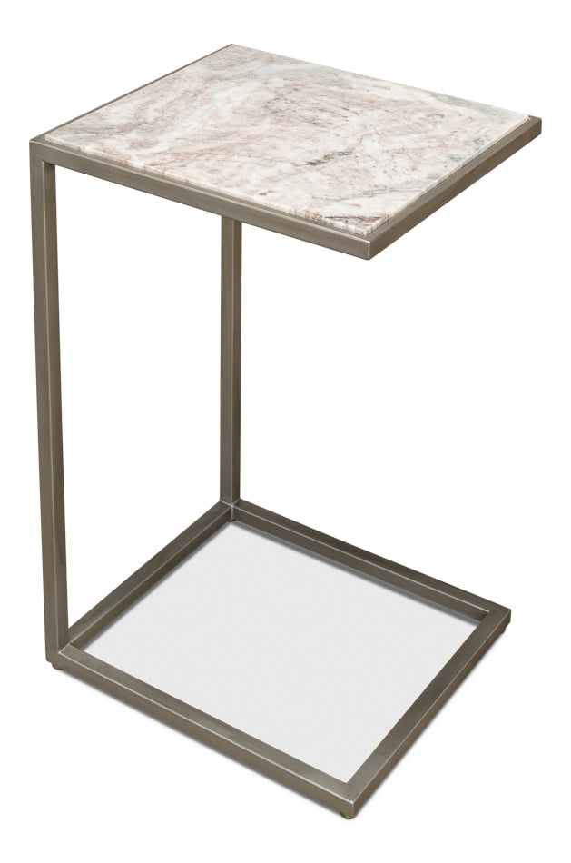 American Home Furniture | Sarreid - Laptop Table - Marble Top