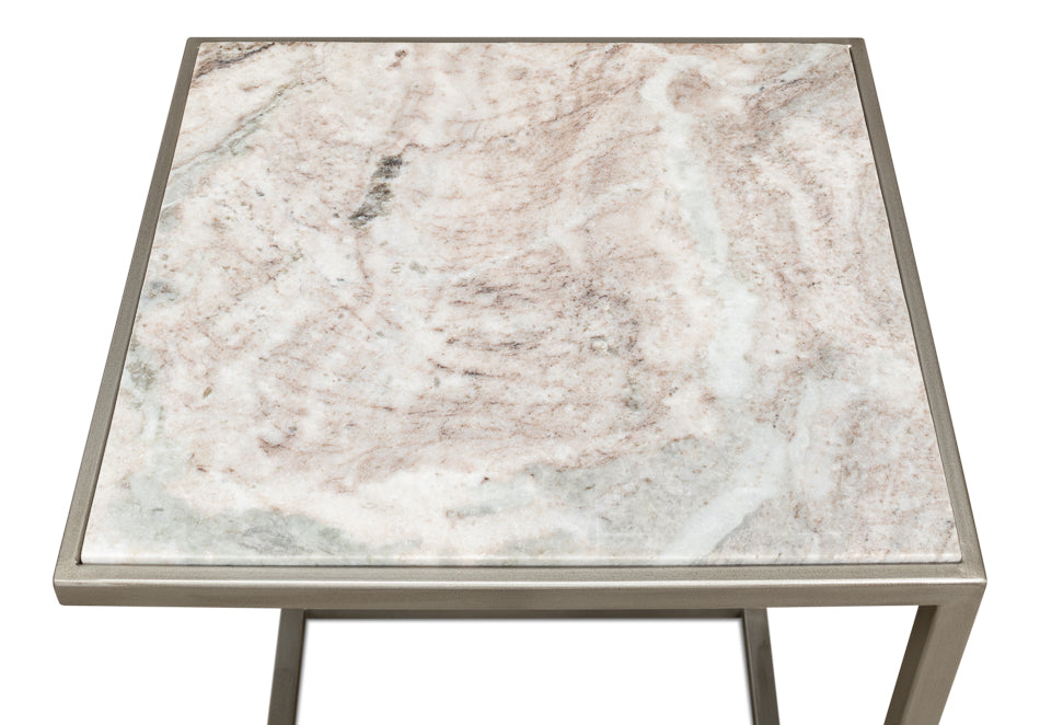 American Home Furniture | Sarreid - Laptop Table - Marble Top