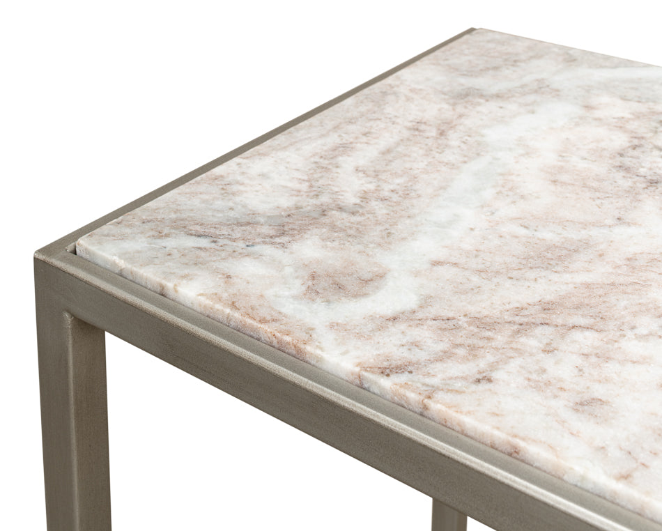 American Home Furniture | Sarreid - Laptop Table - Marble Top