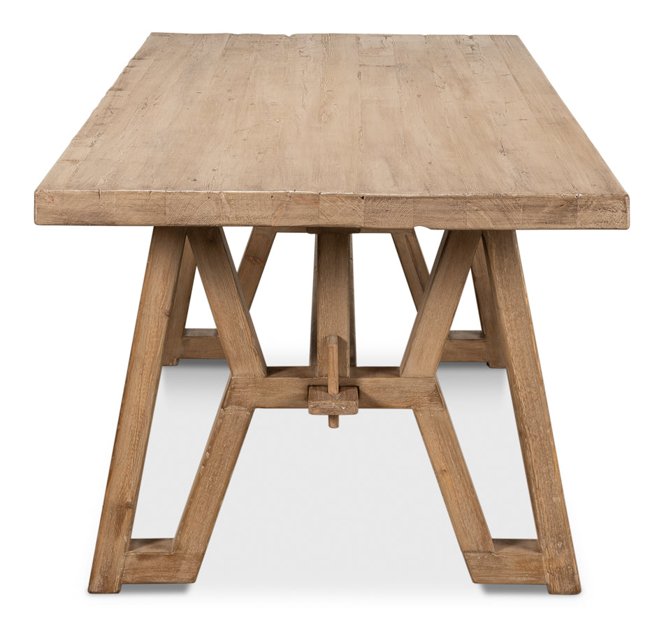 American Home Furniture | Sarreid - Miner's Camp Dining Table