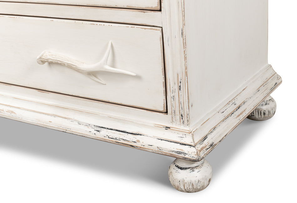 American Home Furniture | Sarreid - Buck's Commode In White