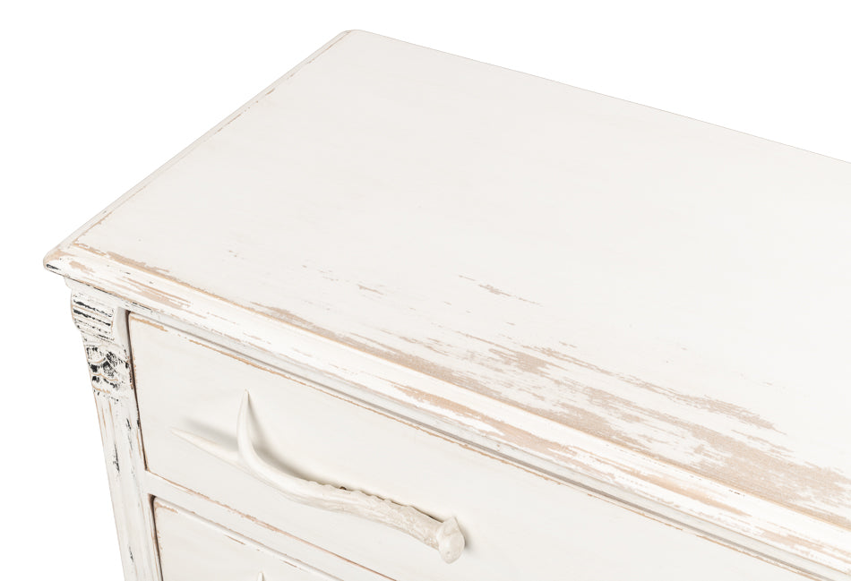 American Home Furniture | Sarreid - Buck's Commode In White