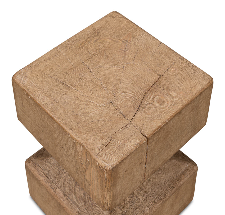 American Home Furniture | Sarreid - Beam End Stool