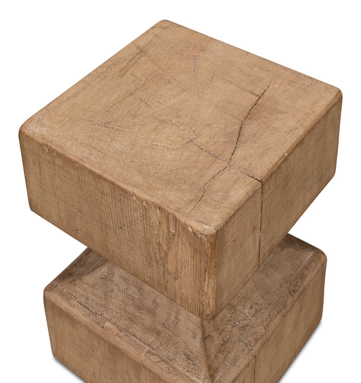 American Home Furniture | Sarreid - Beam End Stool