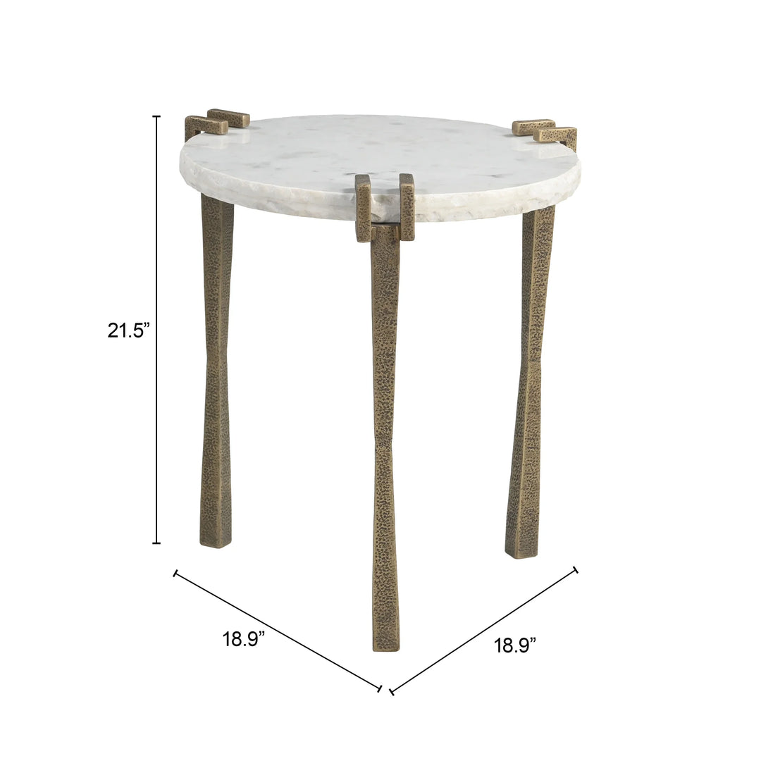 Rench Side Table White - AmericanHomeFurniture