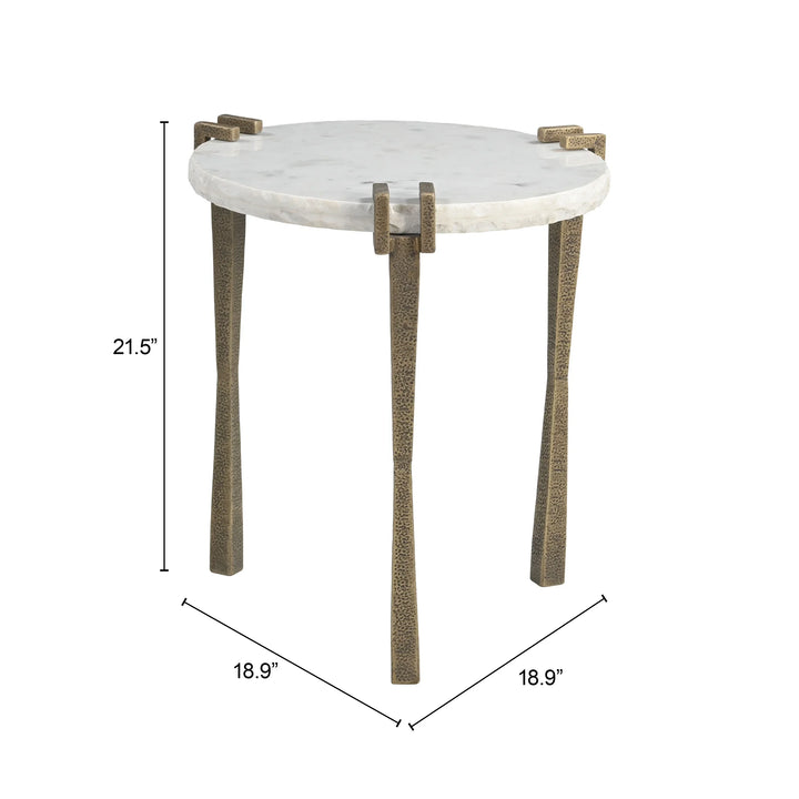 Rench Side Table White - AmericanHomeFurniture