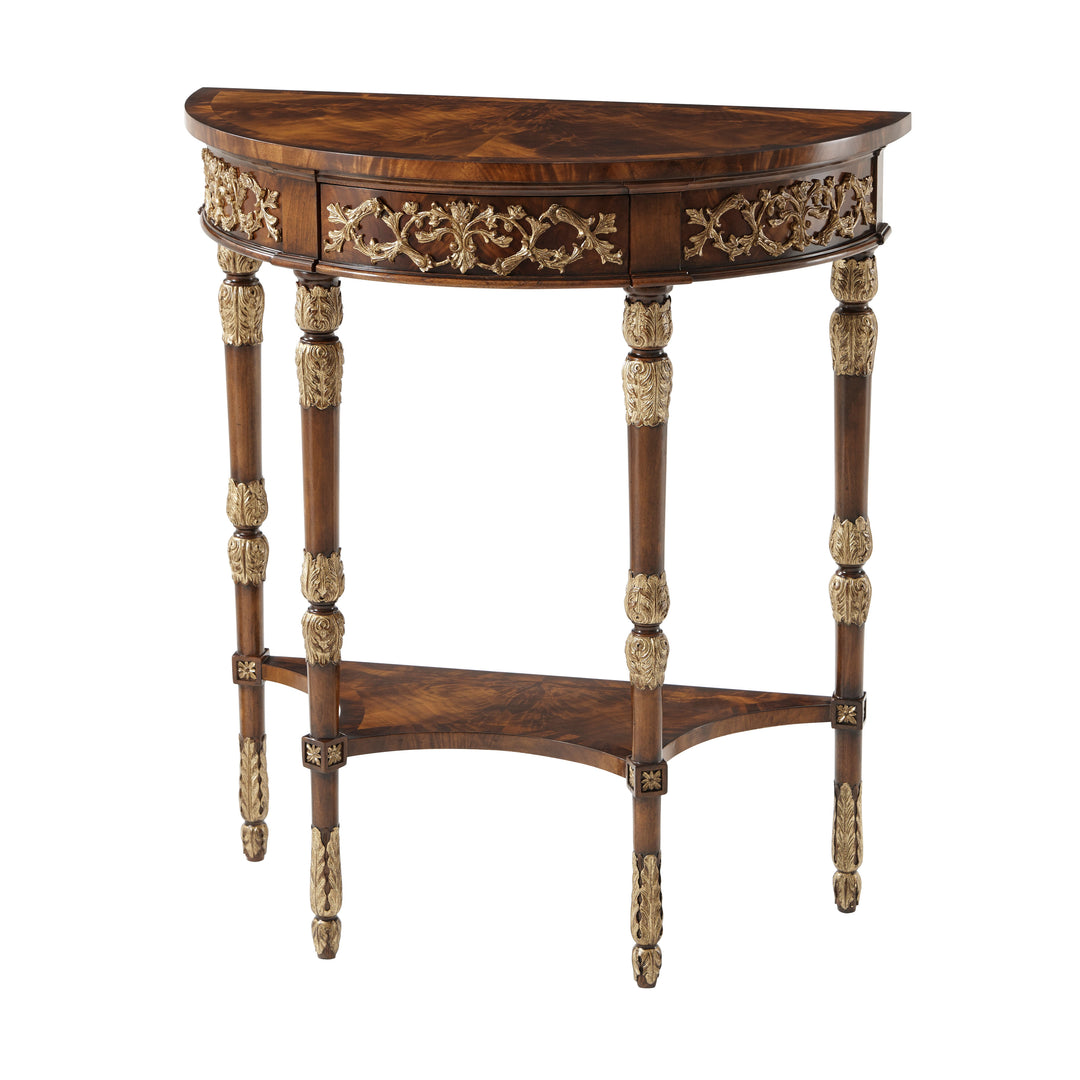 American Home Furniture | Theodore Alexander - Beauty of Leaves Accent Console Table