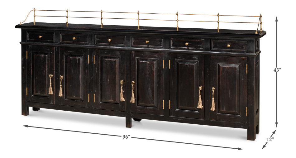 American Home Furniture | Sarreid - Covent Gardens Sideboard - Ebony