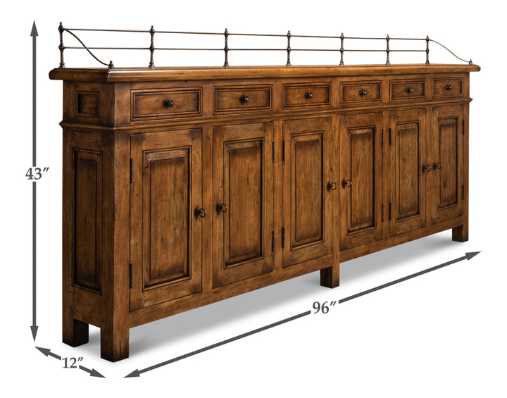 American Home Furniture | Sarreid - Covent Gardens Sideboard - Fruitwood