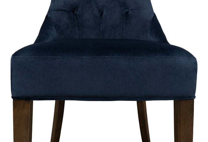 American Home Furniture | Sarreid - Sophie Side Chair - Blue Velvet - Set of 2