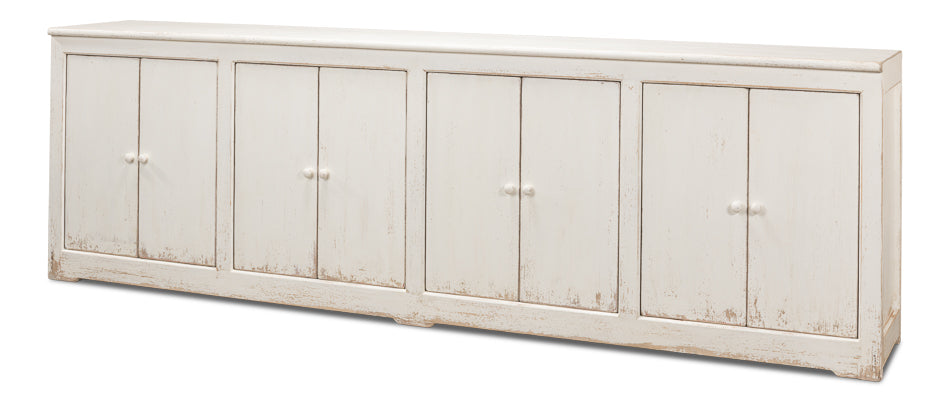 American Home Furniture | Sarreid - Eight Is Enough Sideboard - Whitewash