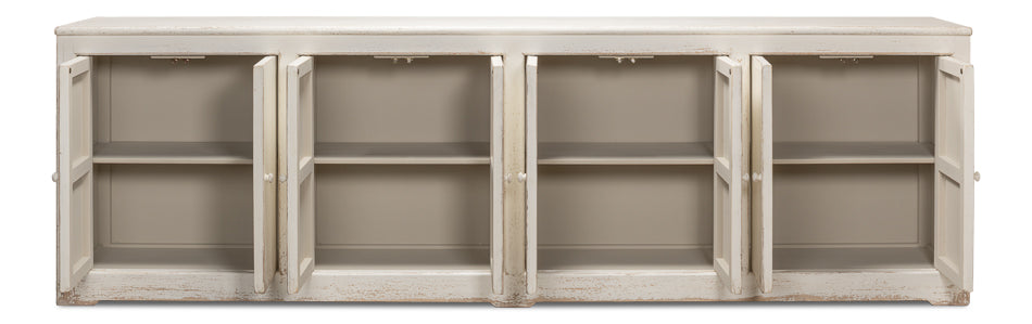 American Home Furniture | Sarreid - Eight Is Enough Sideboard - Whitewash