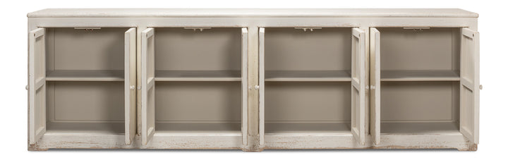 American Home Furniture | Sarreid - Eight Is Enough Sideboard - Whitewash