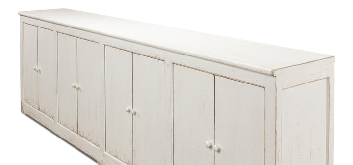 American Home Furniture | Sarreid - Eight Is Enough Sideboard - Whitewash