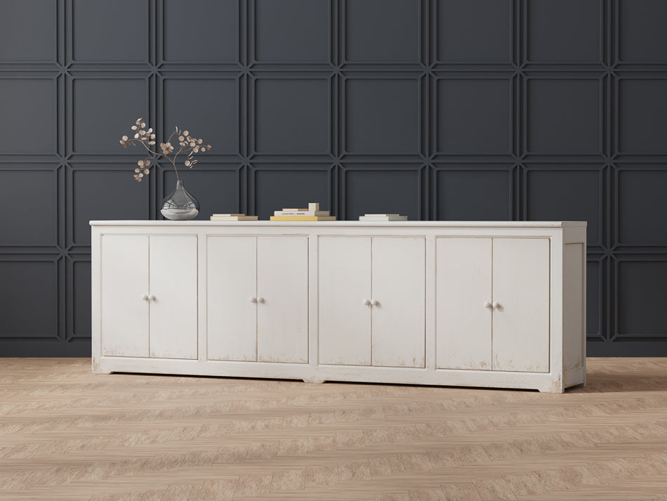 American Home Furniture | Sarreid - Eight Is Enough Sideboard - Whitewash