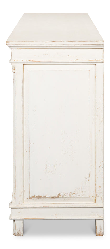 American Home Furniture | Sarreid - Marksman Sideboard - Whitewash