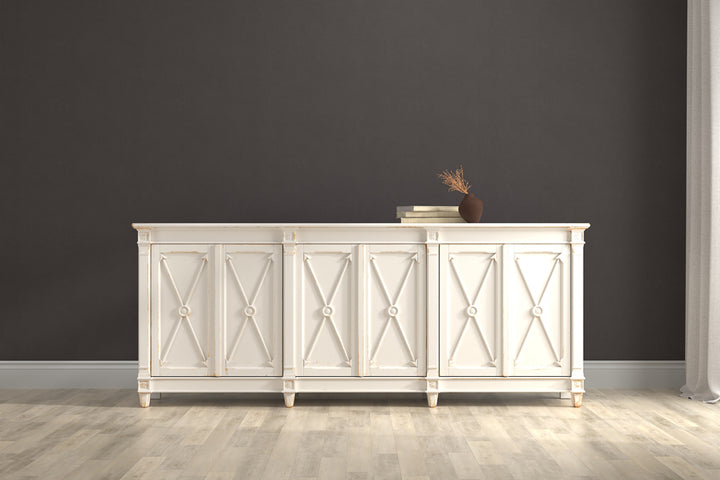 American Home Furniture | Sarreid - Marksman Sideboard - Whitewash