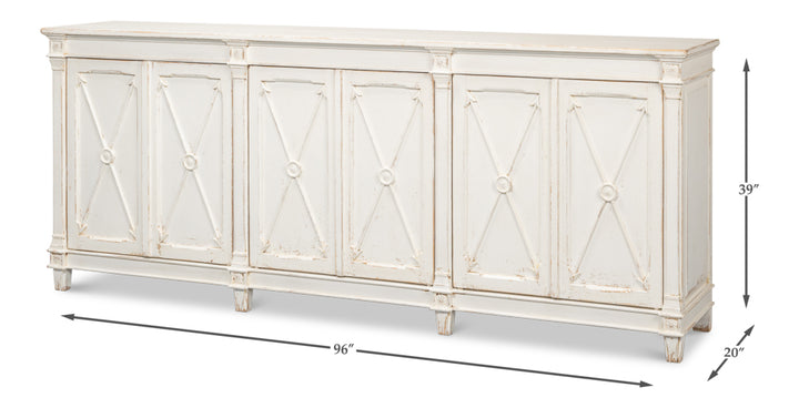 American Home Furniture | Sarreid - Marksman Sideboard - Whitewash