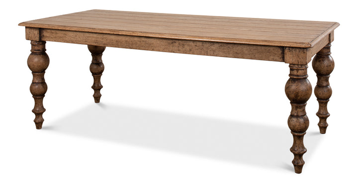 American Home Furniture | Sarreid - Oak Dining Table