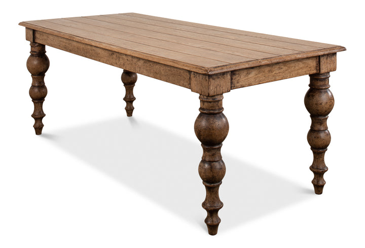 American Home Furniture | Sarreid - Oak Dining Table