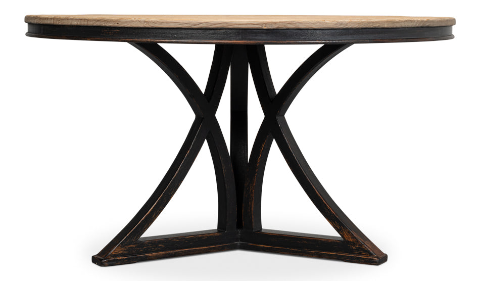 American Home Furniture | Sarreid - Flying Buttress Dining Table Ant. Black 