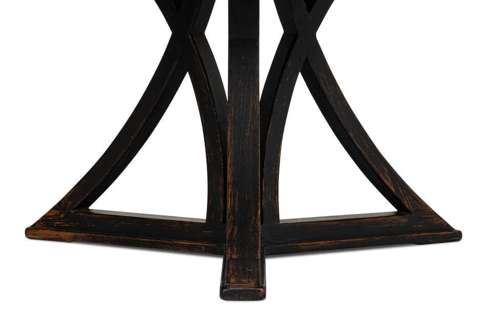 American Home Furniture | Sarreid - Flying Buttress Dining Table Ant. Black 