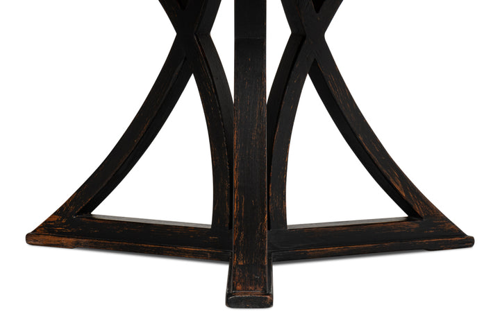 American Home Furniture | Sarreid - Flying Buttress Dining Table Ant. Black 