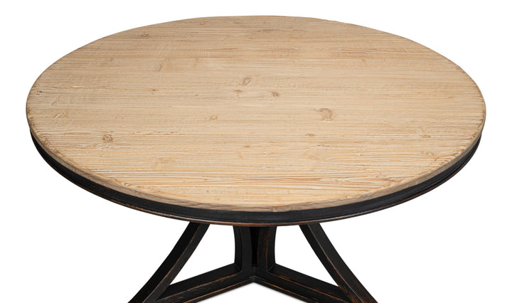 American Home Furniture | Sarreid - Flying Buttress Dining Table Ant. Black 