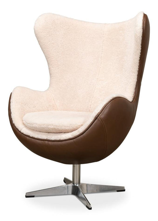 Sarreid Jacobean Mid 20th Century Egg Chair ACCENT + LOUNGE CHAIRS