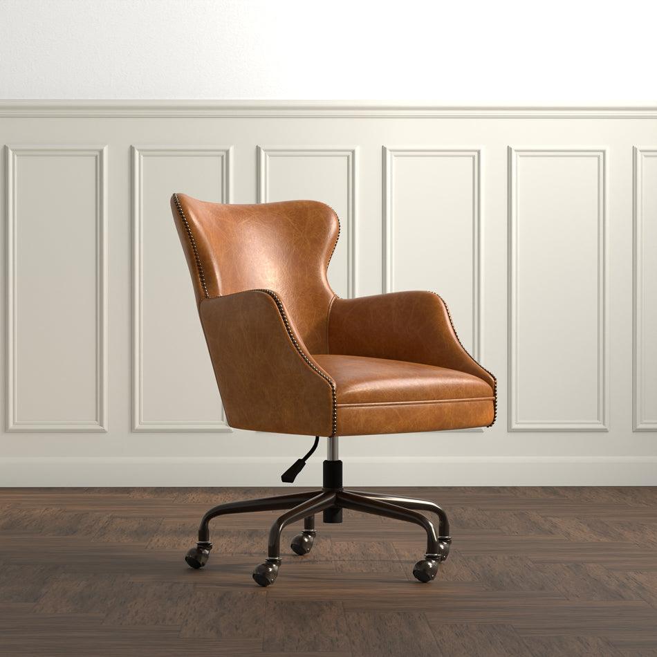 Sarreid Andrew Jackson Desk Chair - Cuba Brown OFFICE CHAIRS
