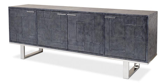 Embossed Blue/Grey