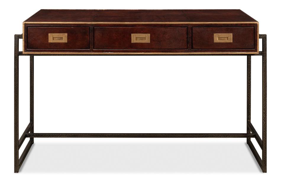 Sarreid Old Brown Leather Desk DESKS