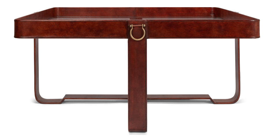 American Home Furniture | Sarreid - Bridle Belts Cocktail Table