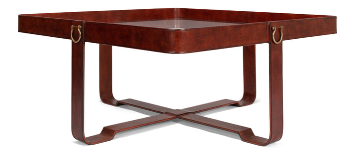 American Home Furniture | Sarreid - Bridle Belts Cocktail Table