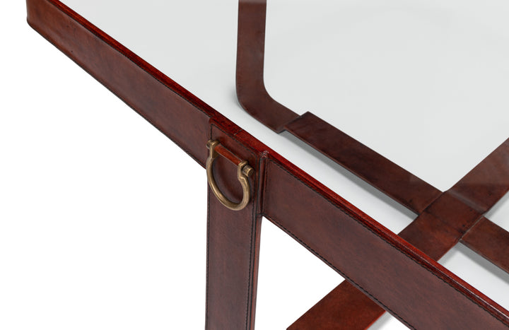 American Home Furniture | Sarreid - Bridle Belts Cocktail Table