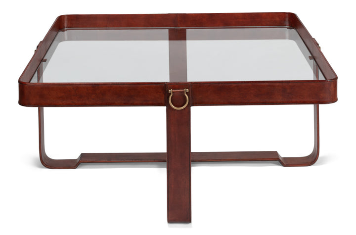 American Home Furniture | Sarreid - Bridle Belts Cocktail Table