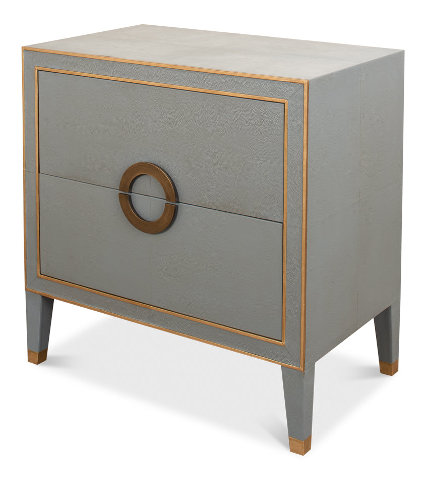 American Home Furniture | Sarreid - Gabriella Night Stand - Storm Grey