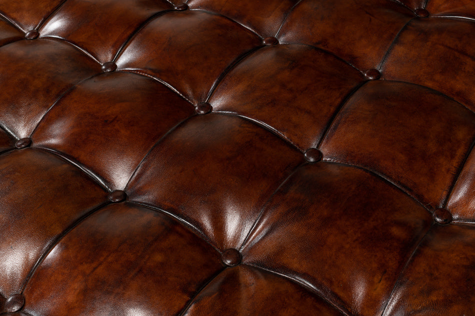 American Home Furniture | Sarreid - Vintage Tufted Ottoman