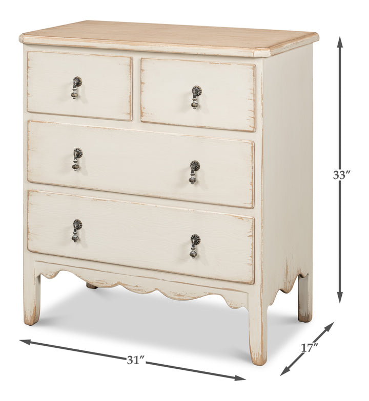 American Home Furniture | Sarreid - Swedish Commode - White