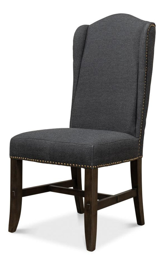 Sarreid Black High Back Dining Chair - Set of 2 DINING CHAIRS