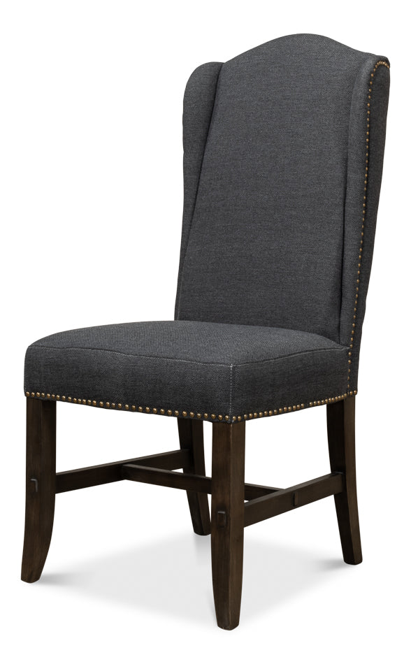 American Home Furniture | Sarreid - Black High Back Dining Chair - Set of 2