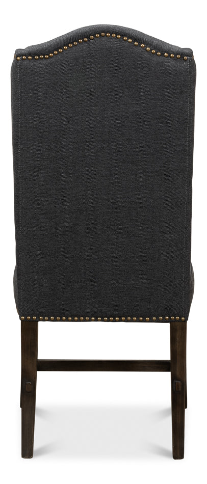 American Home Furniture | Sarreid - Black High Back Dining Chair - Set of 2